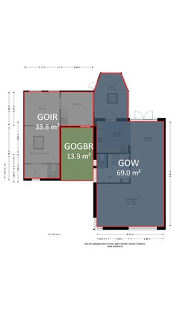 Floorplan - Meulakkers 16, 7981 DL Diever